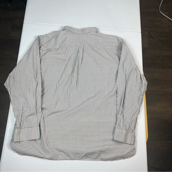 GAP Mens Button Down Shirt Pocket Cotton Check Plaid Black White 2XL XXL - Picture 4 of 4